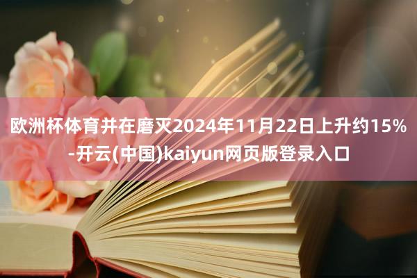 欧洲杯体育并在磨灭2024年11月22日上升约15%-开云(中国)kaiyun网页版登录入口